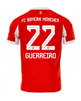 Bayern Munich Raphael Guerreiro #22 Maglia Gara Casa Repliche 2025-26 Maniche Corte